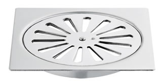 Sumidouros/Drenadores de chão para duche em zinco com tampa 