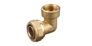 Conectores Rápidos de Compressão cotovelo fêmea para tubo PEX