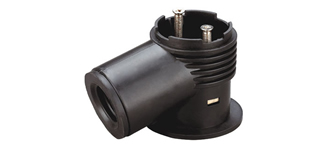 Armação de plástico negro/preto, conectores rápidos de compressão  