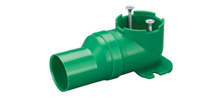 Armação de plástico verde, conectores rápidos de compressão  