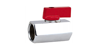 Mini Válvula Esférica Fêmea/Fêmea cromado 